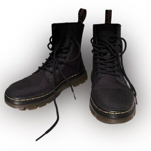 LIKE NEW Dr. Martens Black Poly Combs Casual Boots